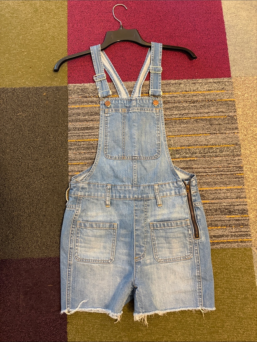 Madewell Denim Shortalls Overalls XXS